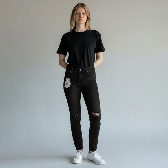 AG Adriano Goldschmied the Farrah Skinny High-Rise Jeans Women's Size 28R New - Picture 1 of 4